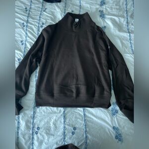 Alo Waffle Weekend Escape Mock Neck Long Sleeve